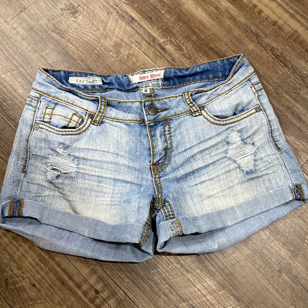 Hot Kiss Jean Denim Distressed Short